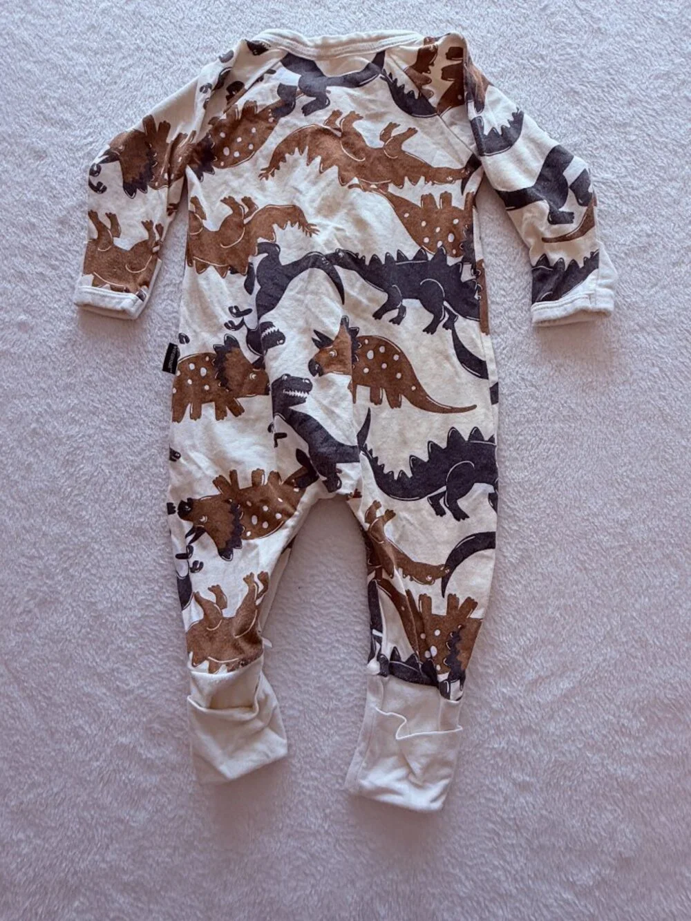 Bonds Wondersuit Dinosaur Exlplore Long Sleeve Romper Baby Unisex Size 0-3 month